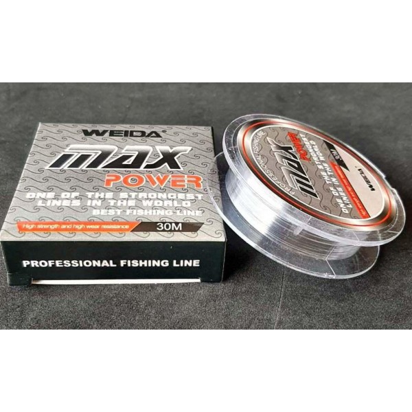 Леска для рыбалки Weida Max Power, 30м. , диаметр 0,12мм Леска для рыбалки Weida Max Power, 30м. , диаметр 0,12мм