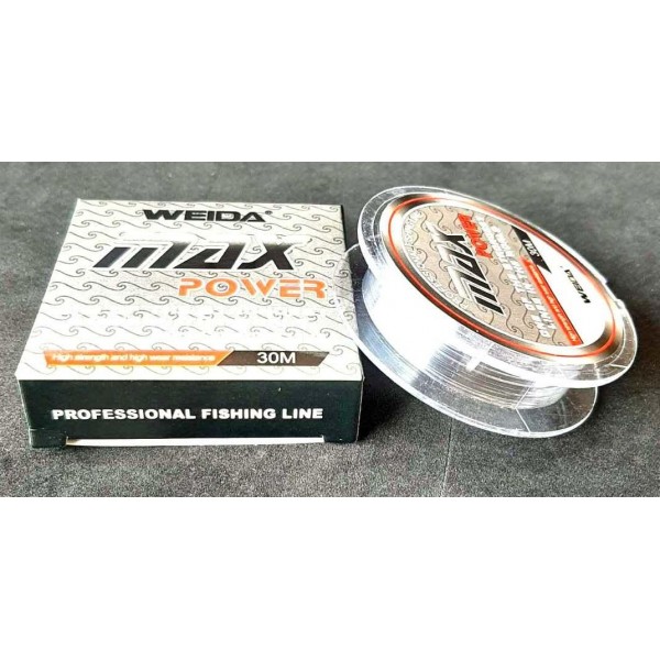 Лісочка для риболовлі Weida Max Power, 30м., діаметр 0,25мм Лісочка для риболовлі Weida Max Power, 30м., діаметр 0,25мм