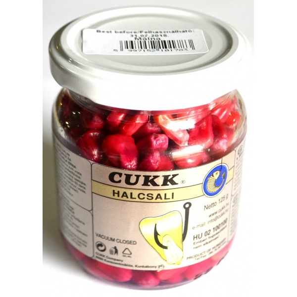 Наживка Сухая кукуруза Cukk, 125г, малина Наживка Сухая кукуруза Cukk, 125г, малина