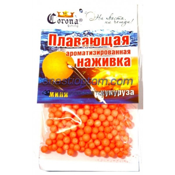 Корона, шарики пенопласта, мини, (4-6мм), кукуруза