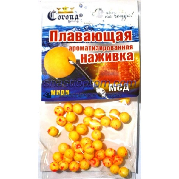 Пінопластова наживка Корона, міді, (6-8мм), мед