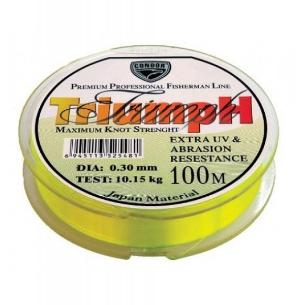 Рибальська волосінь Condor Triumph, 100м, діаметр 0,30мм Рибальська волосінь Condor Triumph, 100м, діаметр 0,30мм