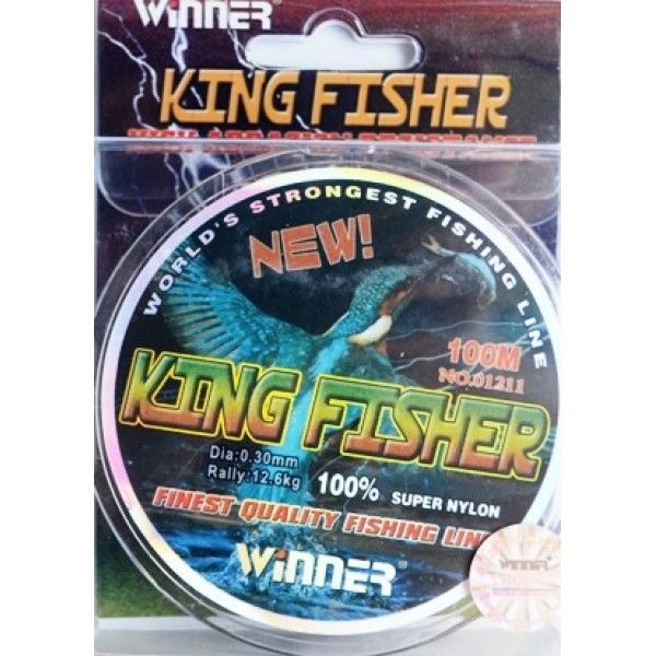 Волосінь King Fisher Winner, 100м, діаметр 0,30мм