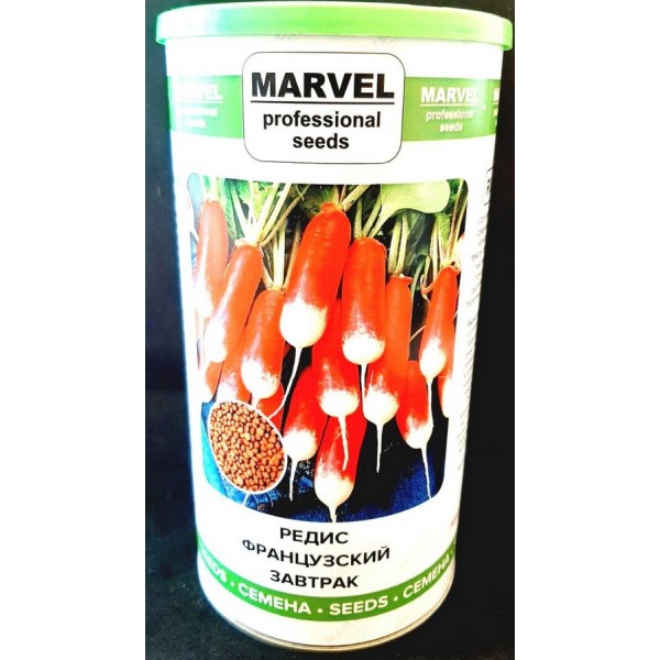 Насіння редьки Французький сніданок (Польща), Marvel, 0,5 кг (банку)