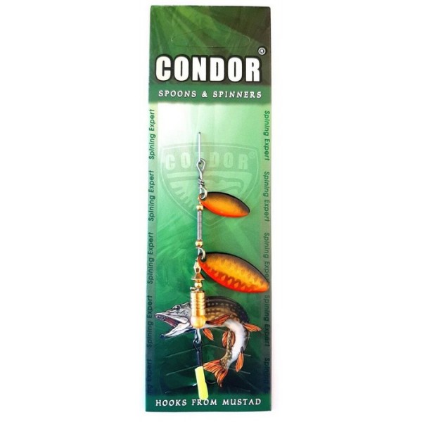 Блесна двойная вращающаяся Condor, цвет 404, 6гр Блесна двойная вращающаяся Condor, цвет 404, 6гр