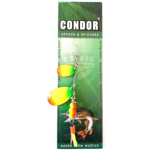 Вращающаяся двойная блесна Condor, цвет 187, 8гр