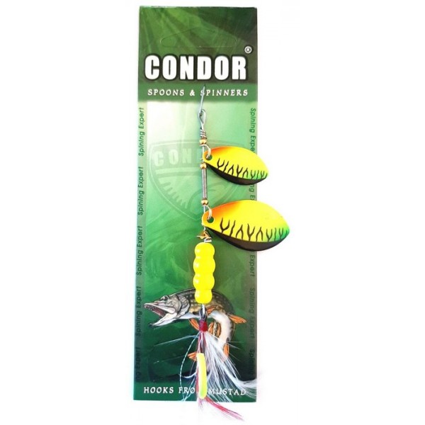 Блесна-вертушка двойная Condor, 5157, цвет CB03, 15гр