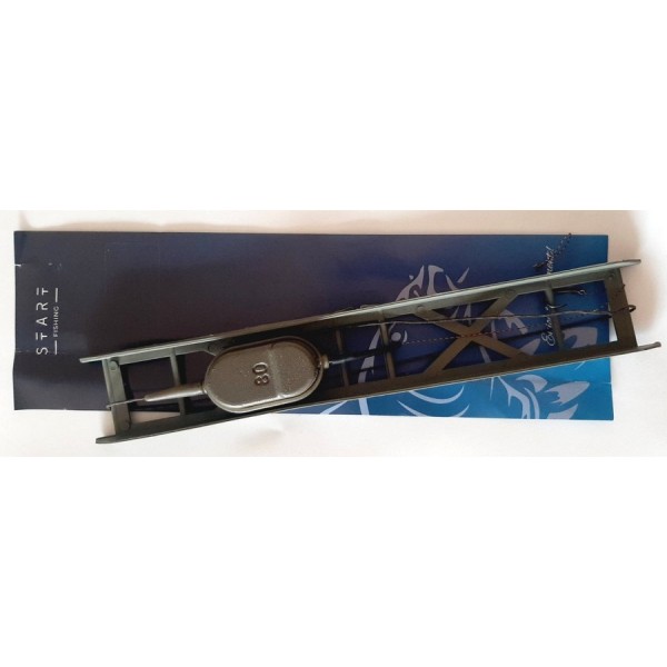 Вантаж Start Fishing Flat Classic на лідкорі оснащений 1 гачок під бойл (мотовило), 80г