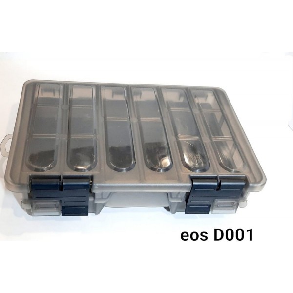 Рибальська коробка EOS D001 дворівнева зі знімними перегородками 280/180/70мм Рибальська коробка EOS D001 дворівнева зі знімними перегородками 280/180/70мм