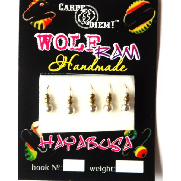Вольфрамовая мормышка Carpe Diem Суперличинка кр.№18 Silver+Gold 3mm 0,4g 039-030-1