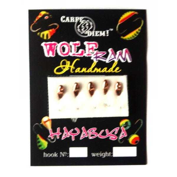 Мормишка Carpe Diem, вольфрамова, Насіння кр.№18 5шт Cu 2,5 mm 0,2 g 008-025-1