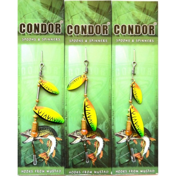 Блесна-вертушка двойная Condor, цвет C06, 6гр