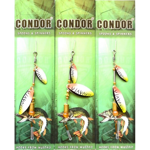 Вращающаяся блесна двойная Condor, цвет C07, 6гр