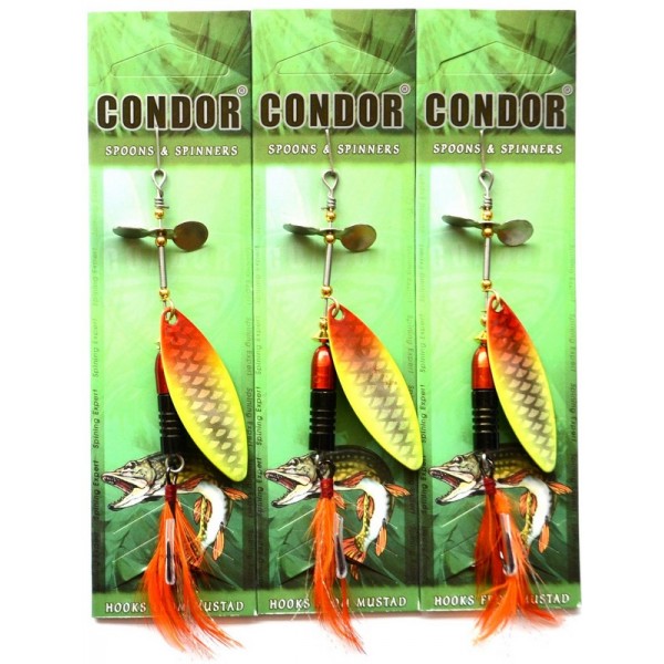 Блесна-вертушка Condor, цвет H401, 15гр