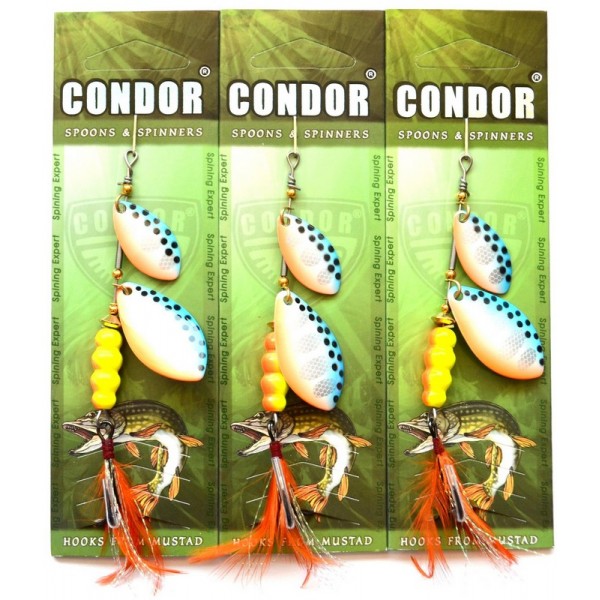 Вращающаяся блесна двойная Condor, цвет16, 15гр