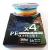Шнур KDL X4 SUPER PE LINE multicolor, 100м, діаметр 0,42мм Шнур KDL X4 SUPER PE LINE multicolor, 100м, діаметр 0,42мм