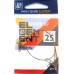 Поводок для рыбалки ZEOX ELEMENT 1*7, 25 см, 10 кг (2 шт.)