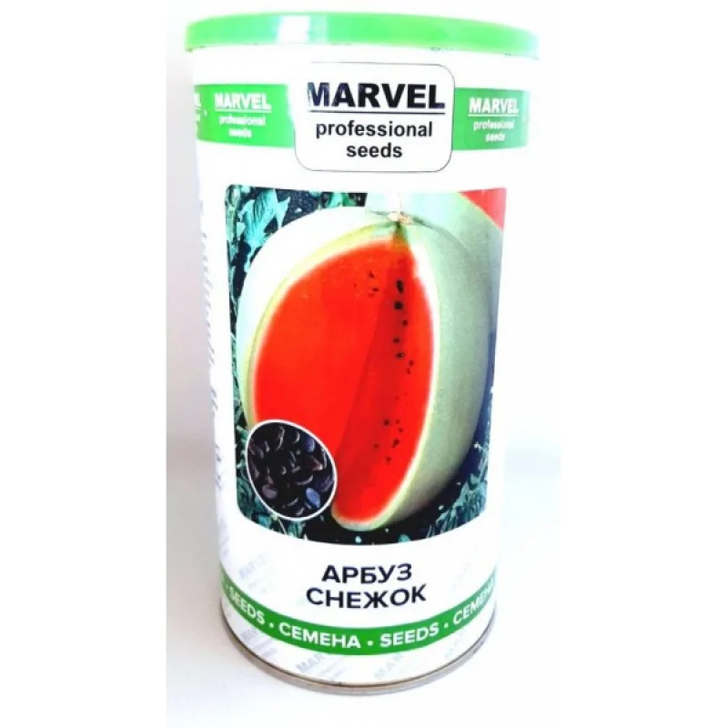Семена арбуза Снижок, Украина, Marvel, банка 500г