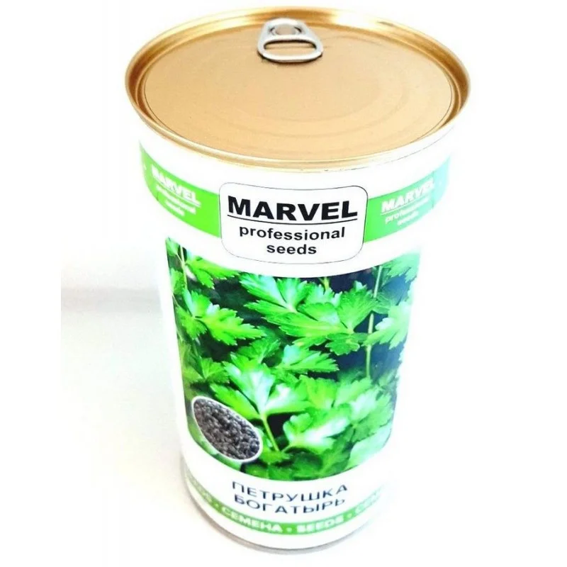 Семена петрушки листовои Богатир, Украина, Marvel, банка 500г
