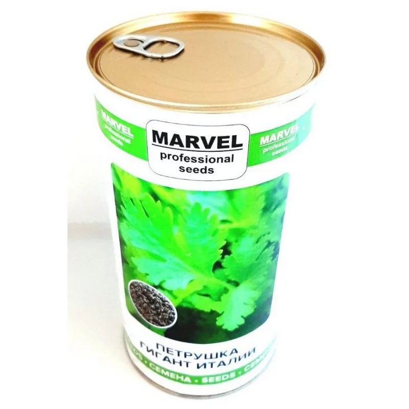 Семена петрушки Гигант Италии, Украина, Marvel, банка 500г