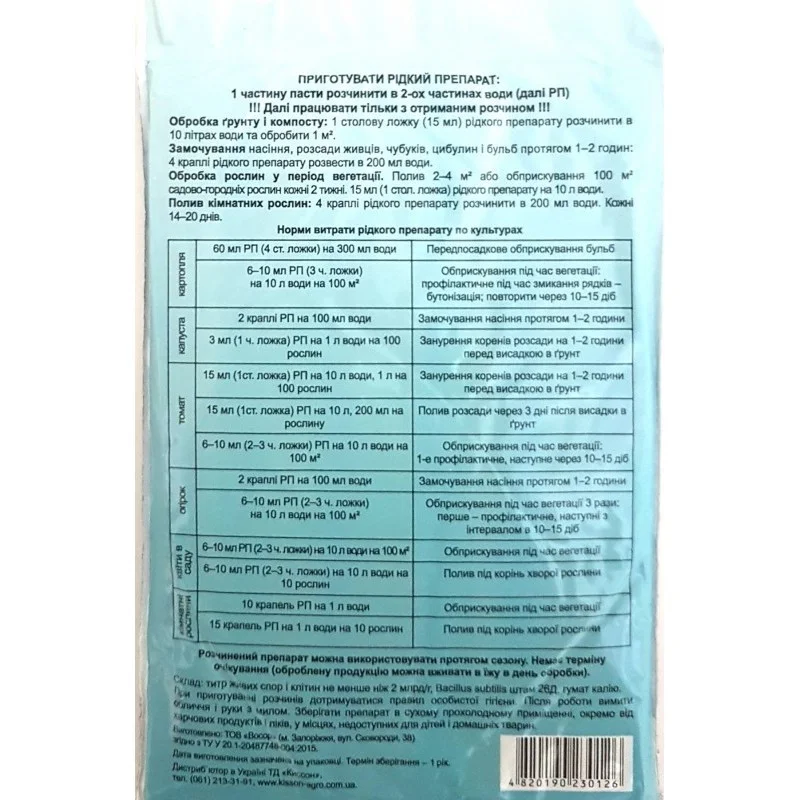 Фунгіцид Фітоспорин Швидка Допомога, 200г