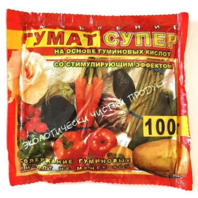 Стимулятор росту Гумат супер, 100 г