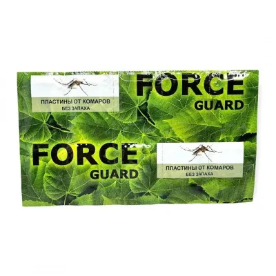 Пластина от комарив Force Guard без запаху, 10шт/уп