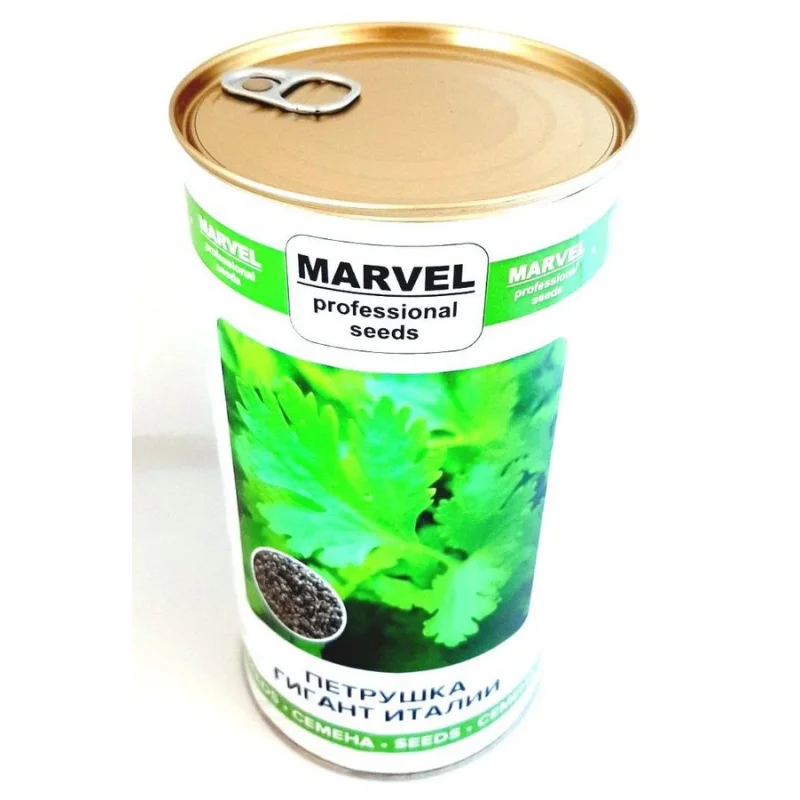 Семена петрушки Гигант Италии, Украина, Marvel, банка 500г