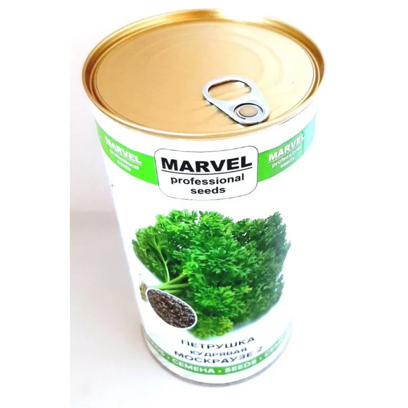 Семена петрушки кучерявои Москраузе 2, Польща, Marvel, банка 500г