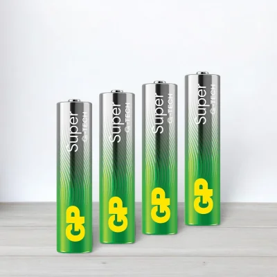 Батарейка лужна GP Super alkaline LR3, AAA, 1,5V, 4шт/уп