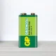 Солевая батарейка GP Greencell типа 6F22, 9 В
