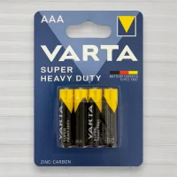 Батарейка сольова Varta Super Heavy Duti R3, AAA, 1,5V, 4шт/уп