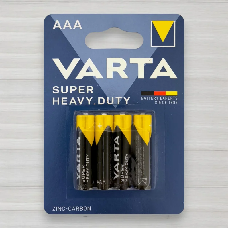 Солевая батарейка Varta Super Heavy Duty R3, AAA, 1,5 В, 4 шт./уп.