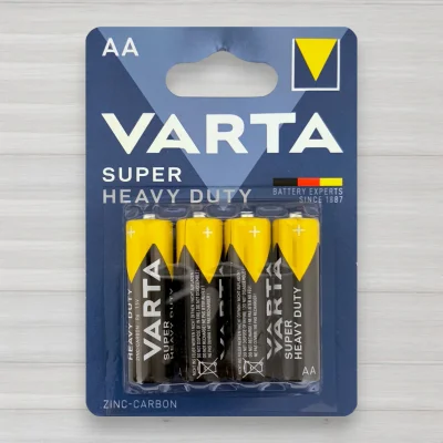 Батарейка сольова Varta Super Heavy Duti R6, AA, 1,5V, 4шт/уп
