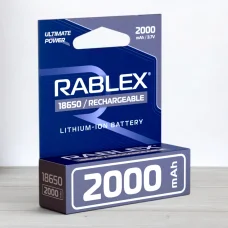 Акумулятор Rablex 18650 Li-ion, 2000mAh, 3,7V
