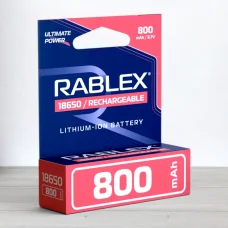 Аккумулятор Rablex 18650 Li-ion, 800 мАч, 3,7 В