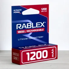 Аккумулятор Rablex 18650 Li-ion, 1200 мАч, 3,7 В