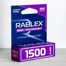 Аккумулятор Rablex 18650 Li-ion, 1500 мАч, 3,7 В