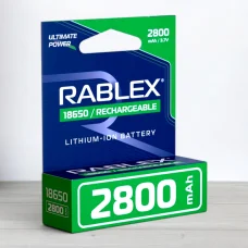 Аккумулятор Rablex 18650 Li-ion, 2800 мАч, 3,7 В
