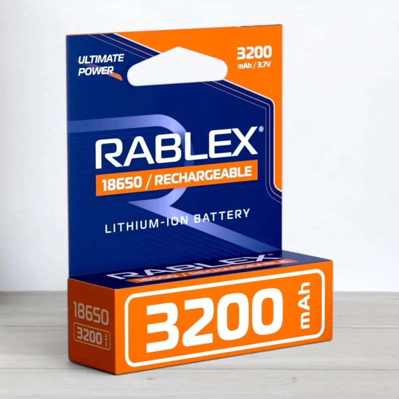 Аккумулятор Rablex 18650 Li-ion, 3200 мАч, 3,7 В