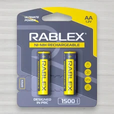 Аккумулятор Rablex AA HR6 Ni-MH, 1500 мАч, 1,2 В, 2 шт./уп.