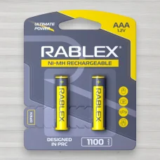 Аккумулятор Rablex AAA HR3 Ni-MH, 1100 мА·ч, 1,2 В, 2 шт./уп.