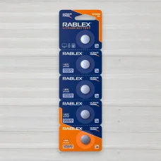 Батарейка литиева Rablex таблетка CR1220, 3V, 5шт/уп