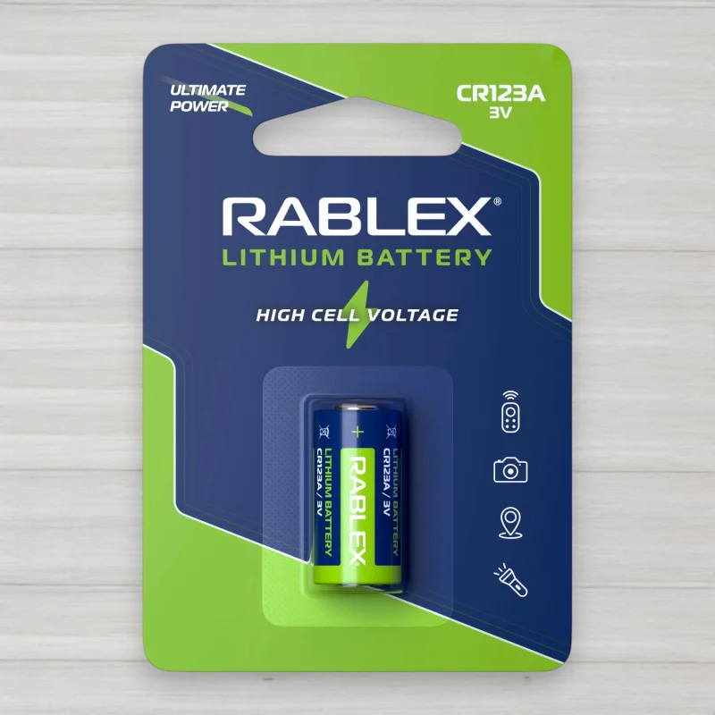 Батарейка литиева Rablex CR123A, 3V