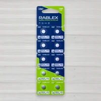 Батарейка лужна Rablex Super Power alkaline таблетка AG4 - LR66, 1,5V, 10шт/уп