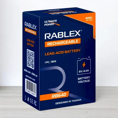 Акумулятор свинцево-кислотний Rablex 6V RB645, 4500mAh, 4,5A
