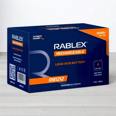 Акумулятор свинцево-кислотний Rablex 12V RB1212, 12000mAh, 12A