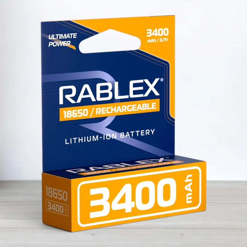 Аккумулятор Rablex 18650 Li-ion, 3400 мАч, 3,7 В