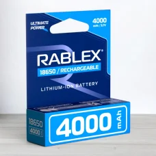 Акумулятор с захистом Rablex 18650 Li-ion. 4000mah, 3,7V