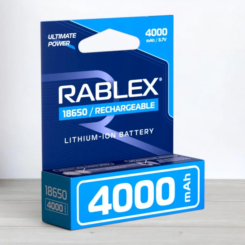 Акумулятор с захистом Rablex 18650 Li-ion. 4000mah, 3,7V